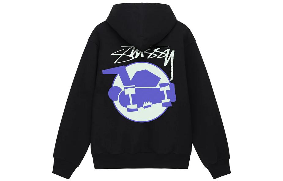 Stüssy Stussy FW22 Letter Logo Geometric Print Skate Hoodie Retro Unisex Sweatshirt. 1924824 圖 3