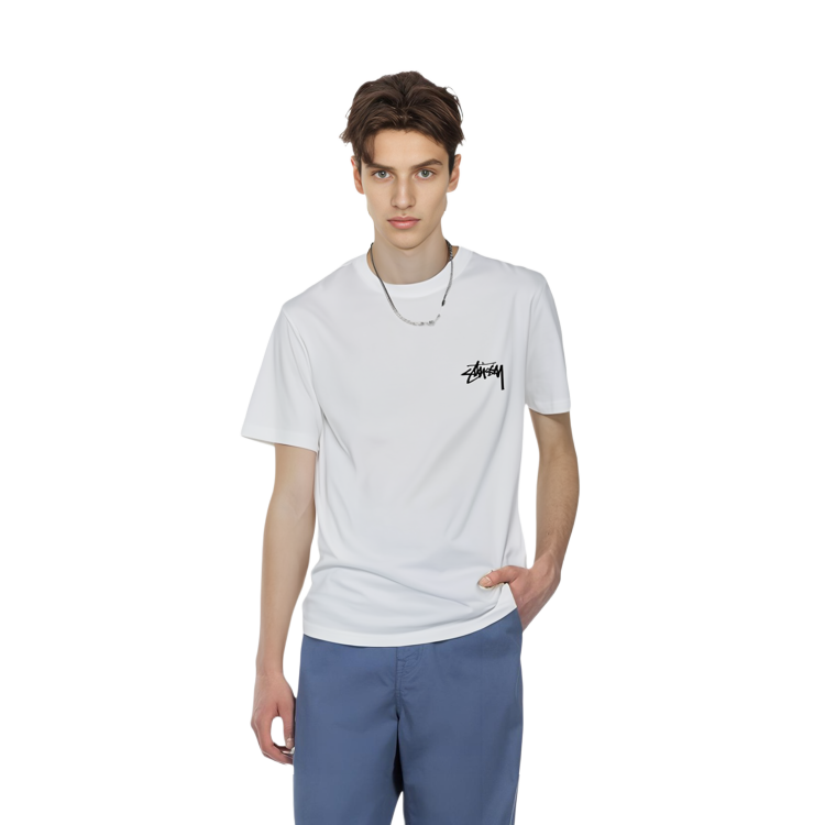 Stüssy Stussy FW22 Low Tide Tee Vintage Logo Graphic Crewneck Short Sleeve T-Shirt Men. 1904822 圖 5
