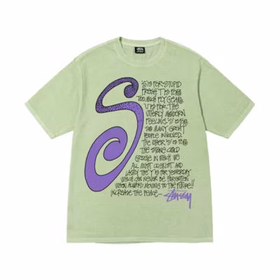 Stüssy Stussy FW22 Mosquito Coil Logo Tie-Dye Retro Graphic T-Shirt . 1904858