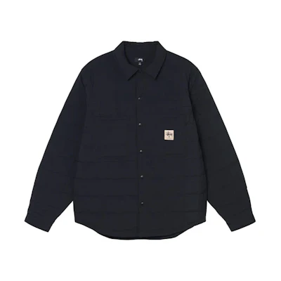 Stüssy Stussy FW22 Quilted Fatigue Shirt Unisex Retro Casual Long Sleeve. 1110250