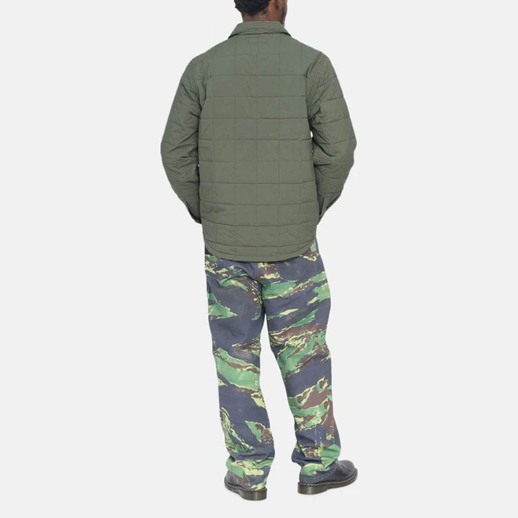 Stüssy Stussy FW22 Quilted Fatigue Shirt Unisex Retro Casual Long Sleeve. 1110250 圖 15