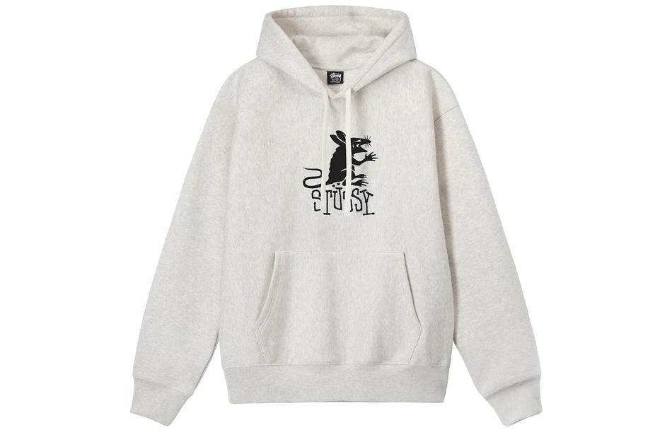 Stüssy Stussy FW22 Rat Logo Print Hoodie Retro Streetwear  Pullover. 1924840 圖 4