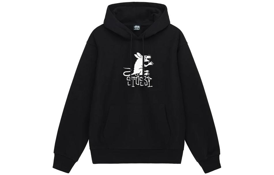 Stüssy Stussy FW22 Rat Logo Print Hoodie Retro Streetwear  Pullover. 1924840 圖 8