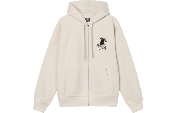 Stüssy Stussy FW22 Rat Print Zip Hoodie  American Vintage Style Sweatshirt. 1974840-1 圖 11