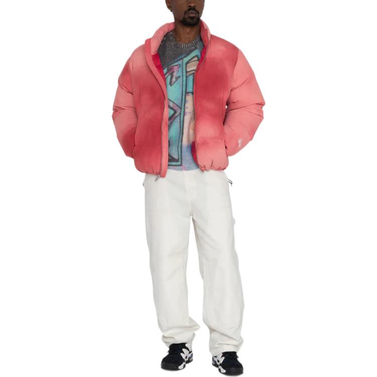 Shop Stüssy FW22 回收尼龍紮染復古風男女羽絨外套。 115673
