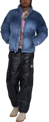Stüssy FW22 回收尼龍紮染復古風男女羽絨外套。 115673 2