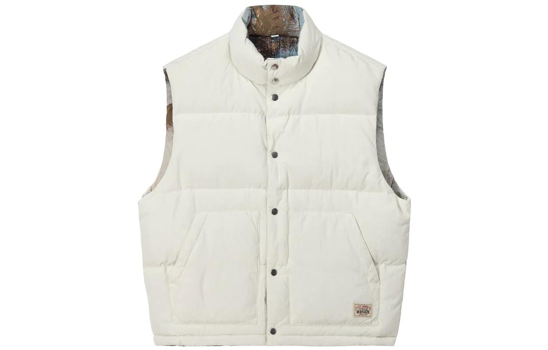 Stüssy Stussy FW22 Reversible Vintage Scenic Print Puffer Vest White Menswear. 115662-BONE 圖 2