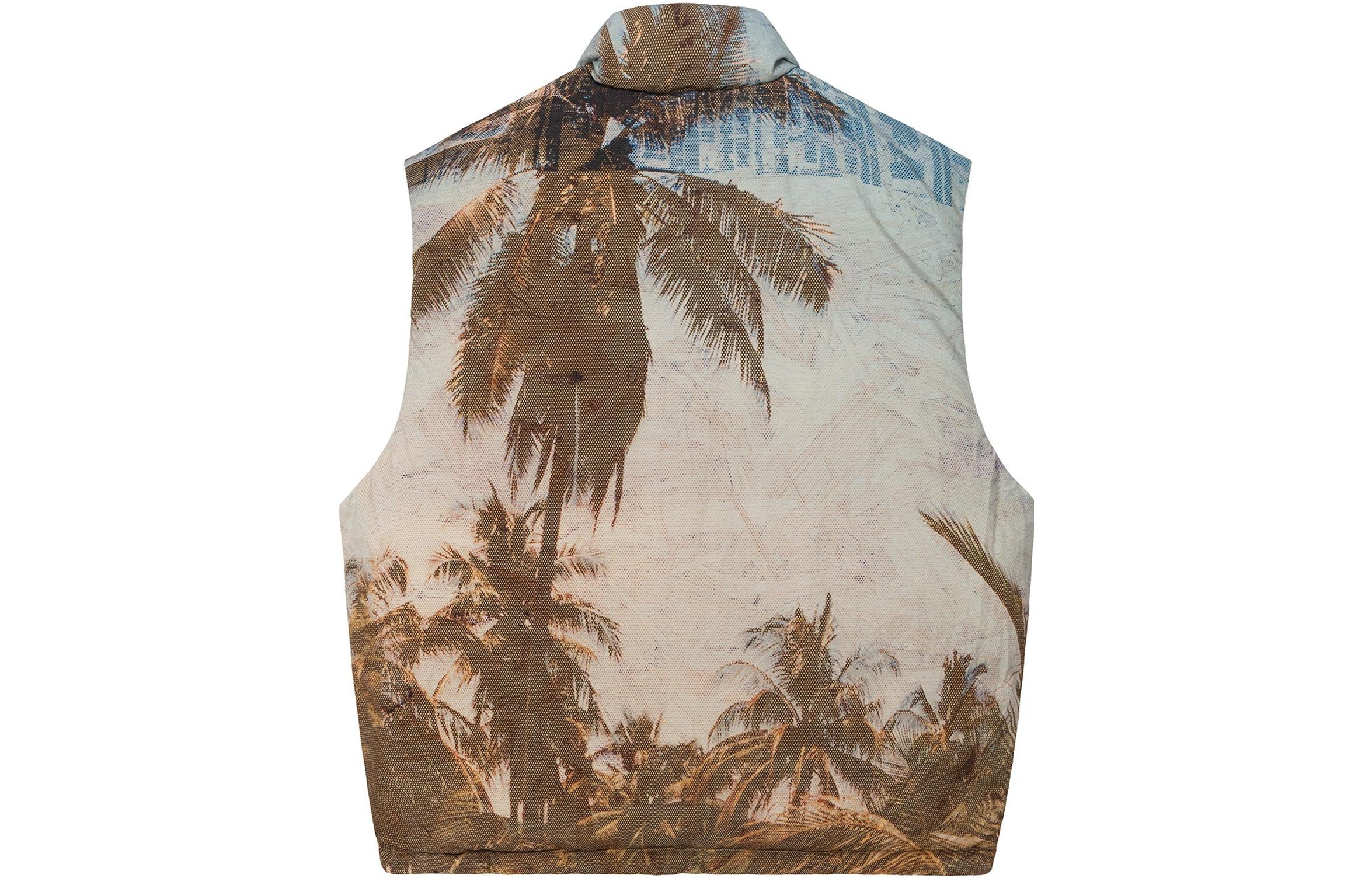 Stüssy Stussy FW22 Reversible Vintage Scenic Print Puffer Vest White Menswear. 115662-BONE 圖 5