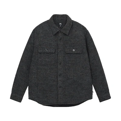 Stüssy Stussy FW22 Single-Breasted Long Sleeve Retro Shirt Classic Style 1110260
