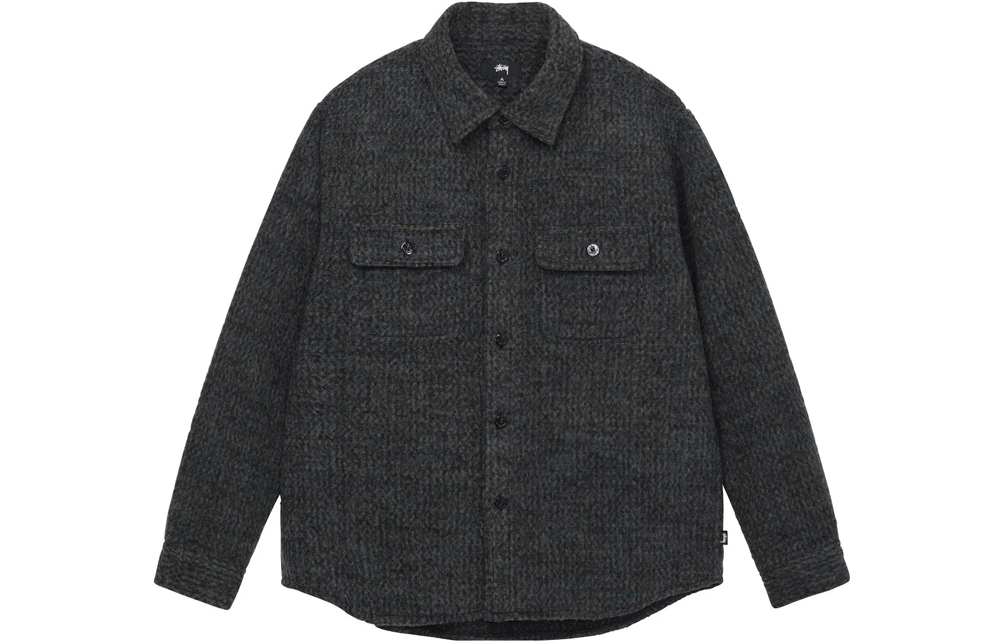 Stüssy Stussy FW22 Single-Breasted Long Sleeve Retro Shirt  Classic Style 1110260 圖 6