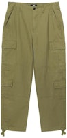 Stüssy Stussy FW22 Solid Color Mid-Rise Drawstring Cropped Casual Pants Men. 116586 Stüssy Stussy FW22 Solid Color Mid-Rise Drawstring Cropped Casual Pants Men. 116586
