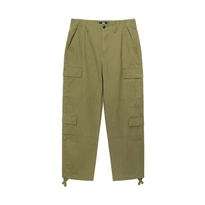 Stüssy Stussy FW22 Solid Color Mid-Rise Drawstring Cropped Casual Pants Men. 116586