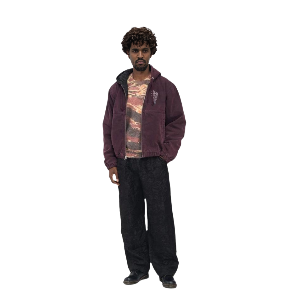 Stüssy Stussy FW22 Solid Logo Embroidered Vintage American Jacket Mens. 115649 圖 6