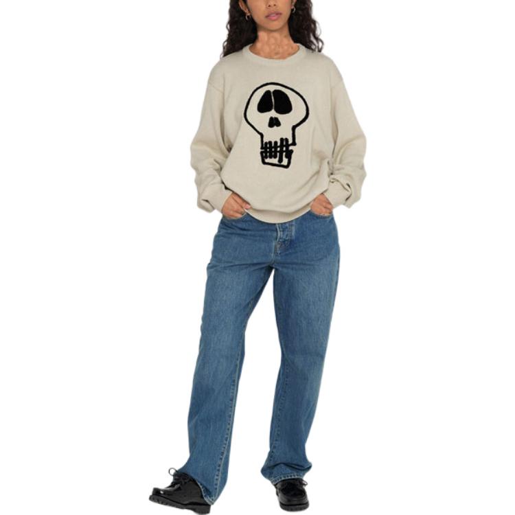 Stüssy Stussy FW22 Solid Skull Print Crewneck Vintage Sweater Unisex. 117154 圖 13