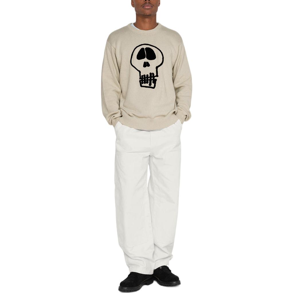 Stüssy Stussy FW22 Solid Skull Print Crewneck Vintage Sweater Unisex. 117154 圖 10