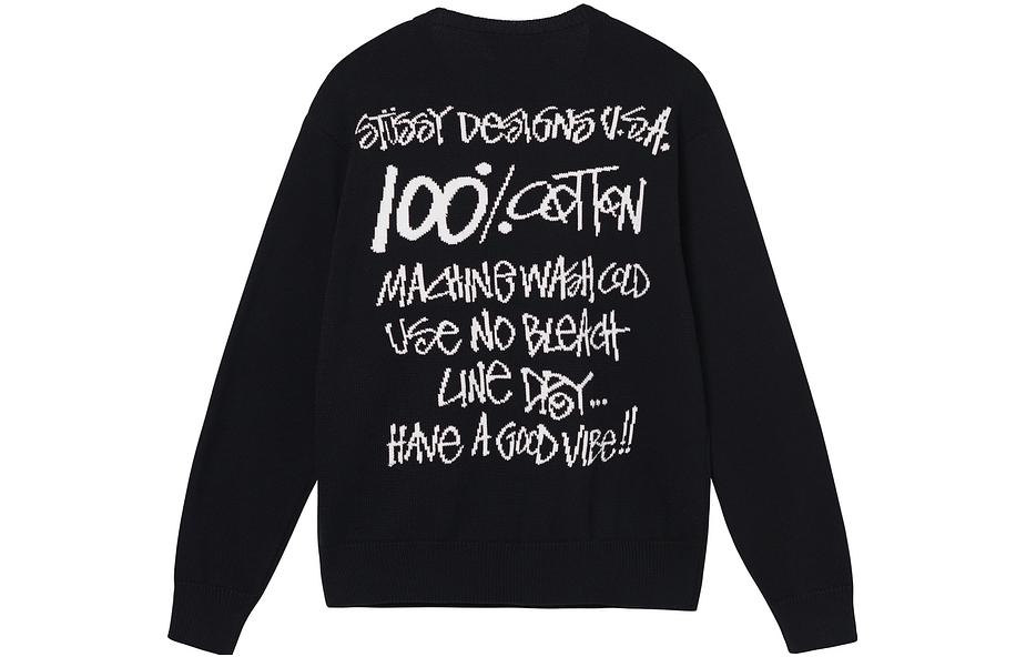 Stüssy Stussy FW22 Vintage Crewneck Solid Print Unisex Knit Sweater SUSKN117140MJ 圖 3