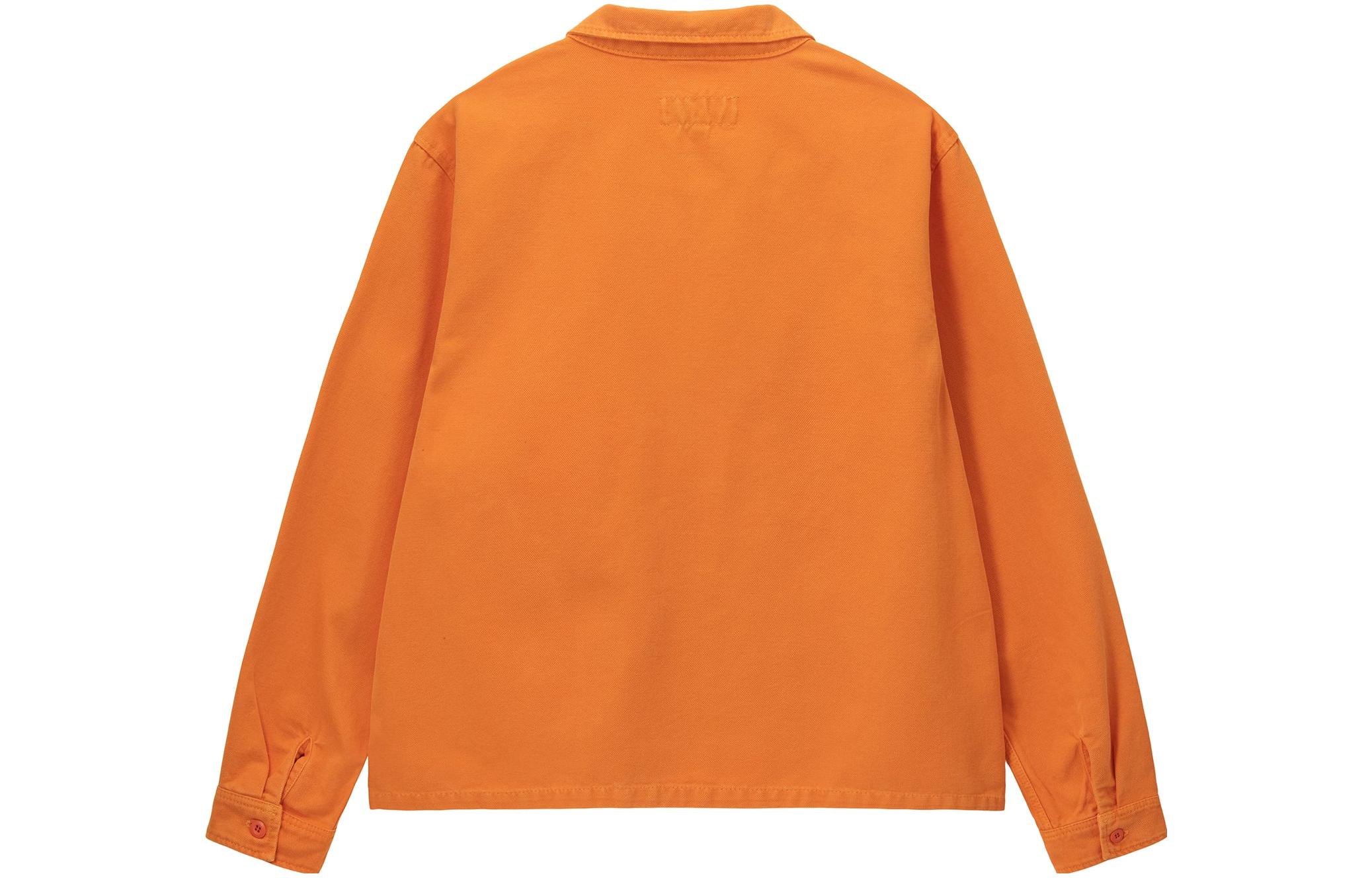 Stüssy Stussy FW22 Vintage Washed Black Zip-Up Long Sleeve Work Jacket  Retro Style 1110264 圖 3