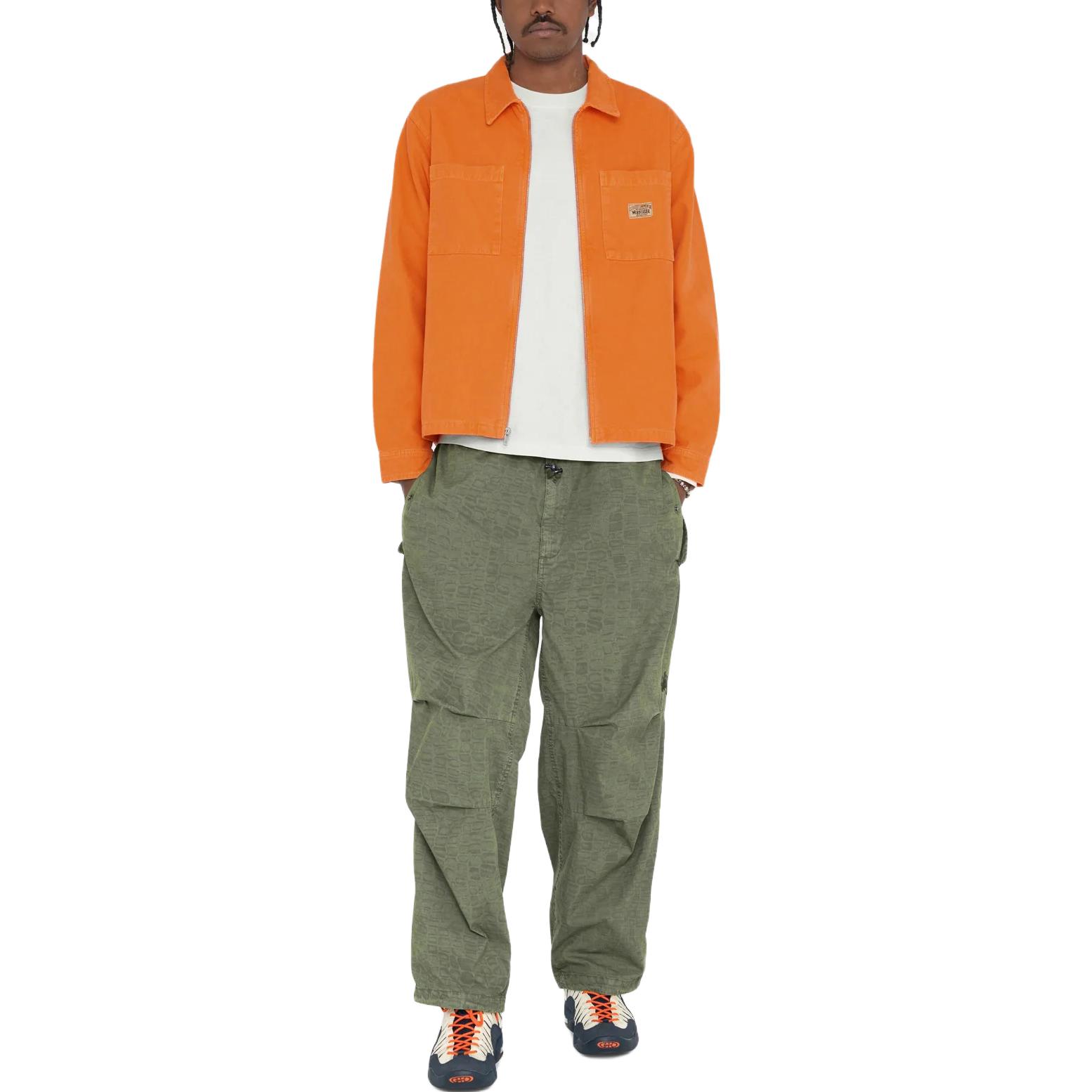 Stüssy Stussy FW22 Vintage Washed Black Zip-Up Long Sleeve Work Jacket  Retro Style 1110264 圖 4