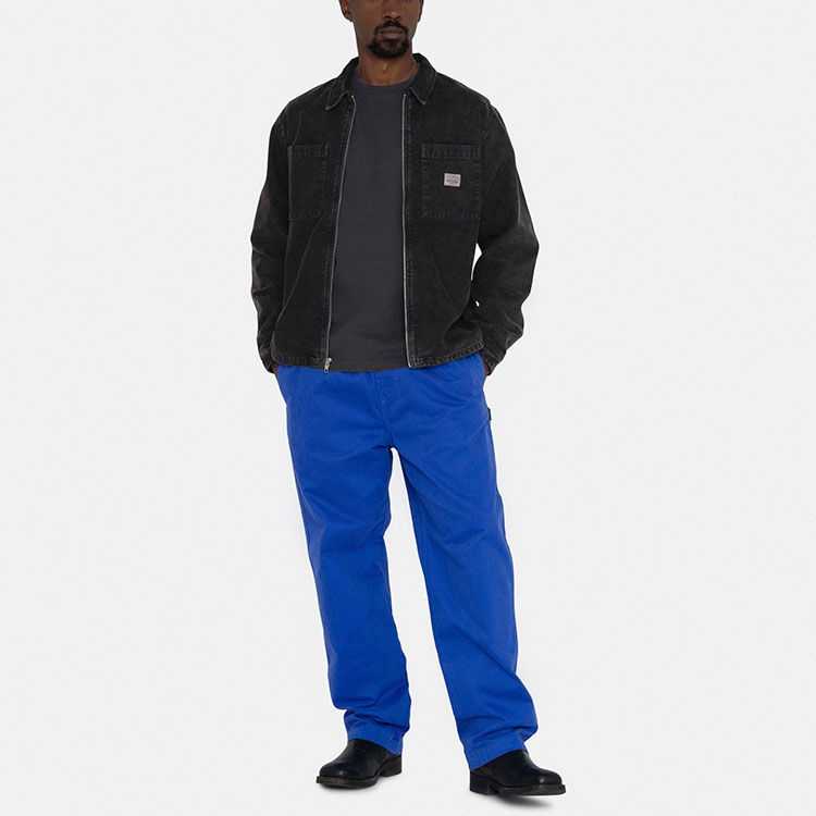 Stüssy Stussy FW22 Vintage Washed Black Zip-Up Long Sleeve Work Jacket  Retro Style 1110264 圖 8