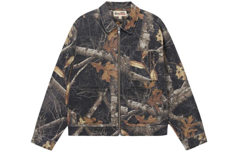 Stüssy Stussy FW22 Vintage Washed Multi-Pocket Denim Jacket  Retro Casual Style. 115682 圖 14