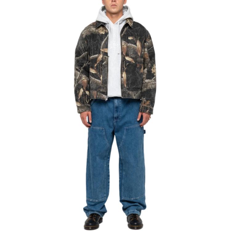 Stüssy Stussy FW22 Vintage Washed Multi-Pocket Denim Jacket  Retro Casual Style. 115682 圖 16