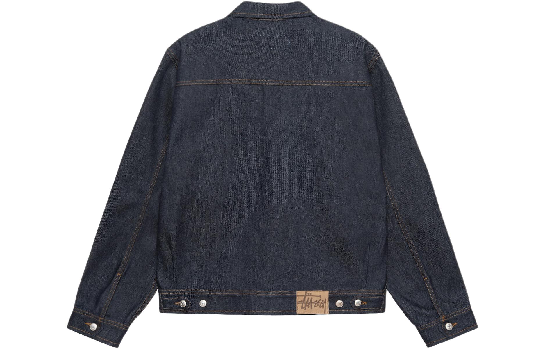 Stüssy Stussy FW22 Vintage Washed Multi-Pocket Denim Jacket  Retro Casual Style. 115682 圖 33