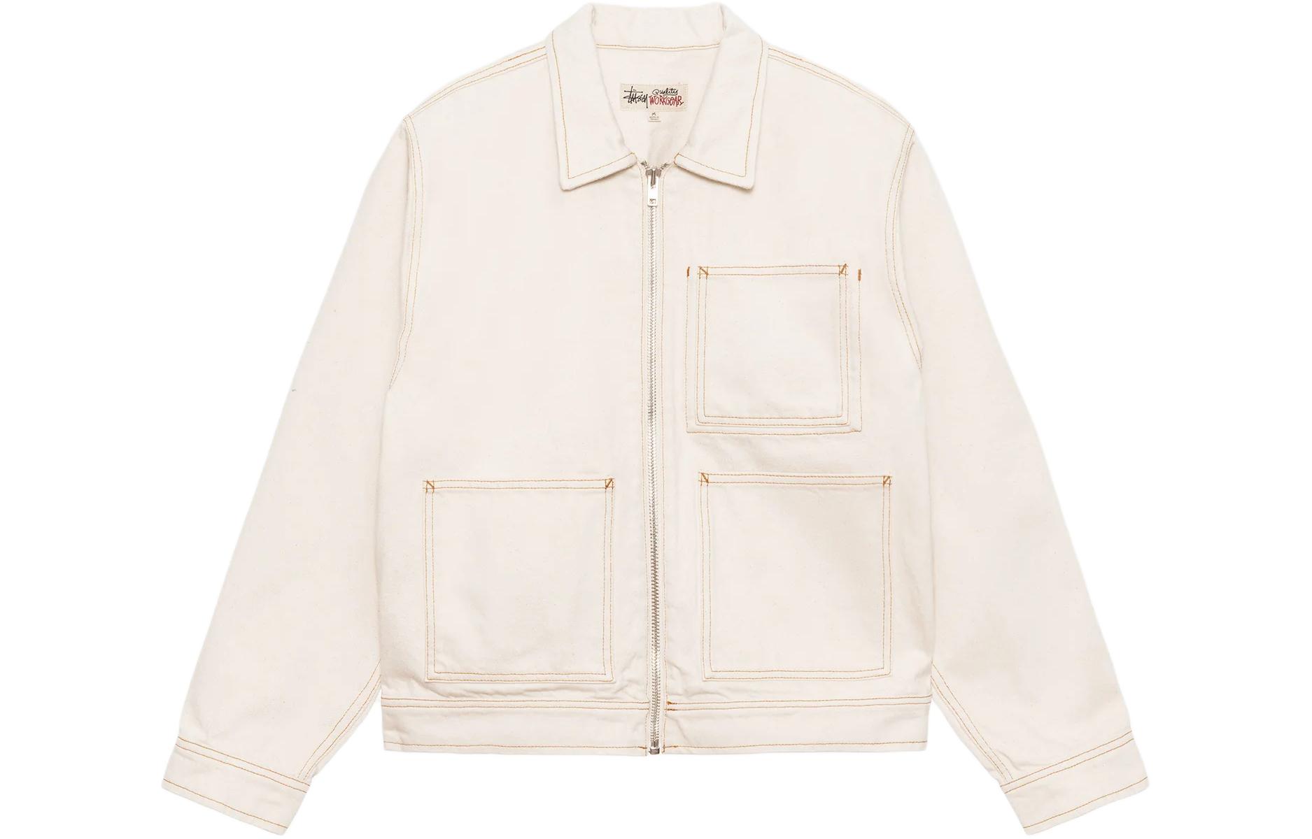 Stüssy Stussy FW22 Vintage Washed Multi-Pocket Denim Jacket  Retro Casual Style. 115682 圖 34