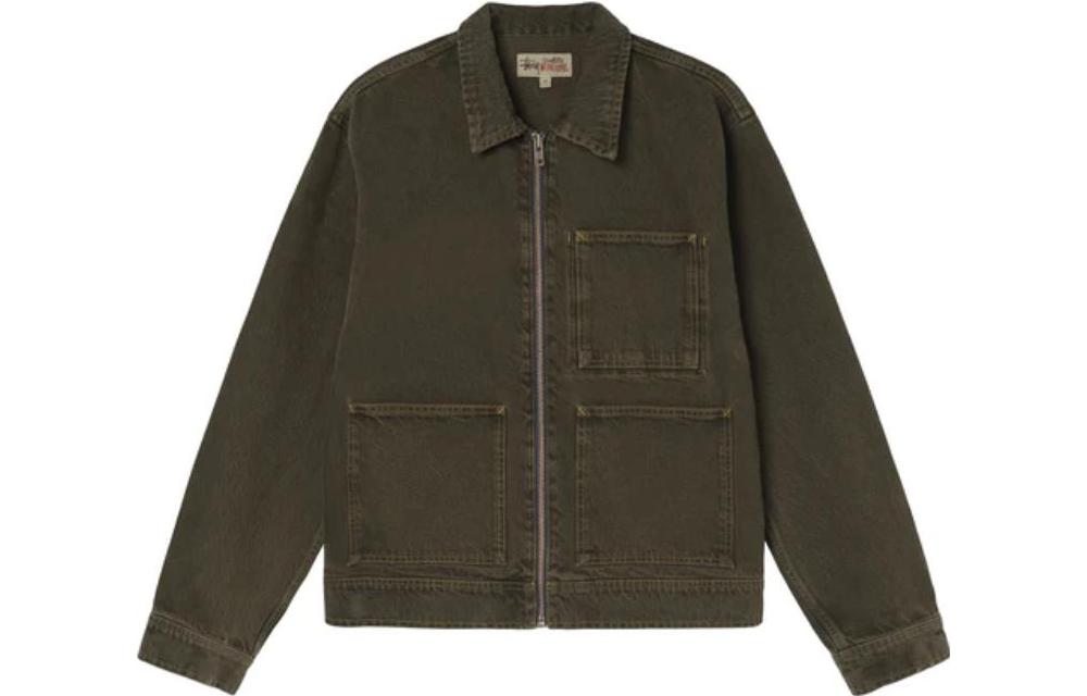 Stüssy Stussy FW22 Vintage Washed Multi-Pocket Denim Jacket  Retro Casual Style. 115682 圖 8