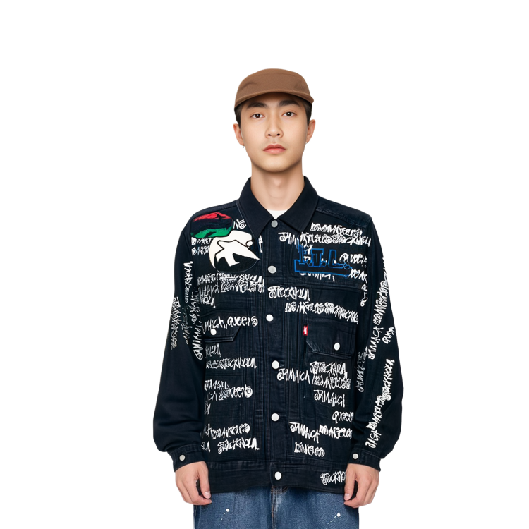 Purchase Stüssy Stussy FW22 x Denim Tears Our Legacy Full Letter Print Retro Jacket . 80290455