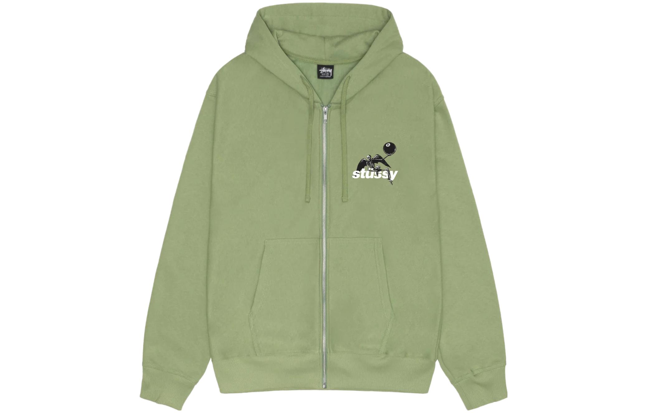 Stüssy Stussy FW23 Apocalypse Zip Hoodie Skull Print Vintage Unisex Sweatshirt. 1974974 圖 6