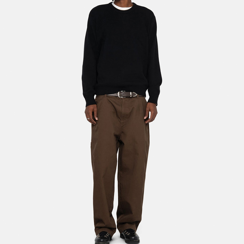 Stüssy Stussy FW23 Authentic Workgear Letter Knit Crewneck Sweater Unisex Vintage Style 117212 圖 5