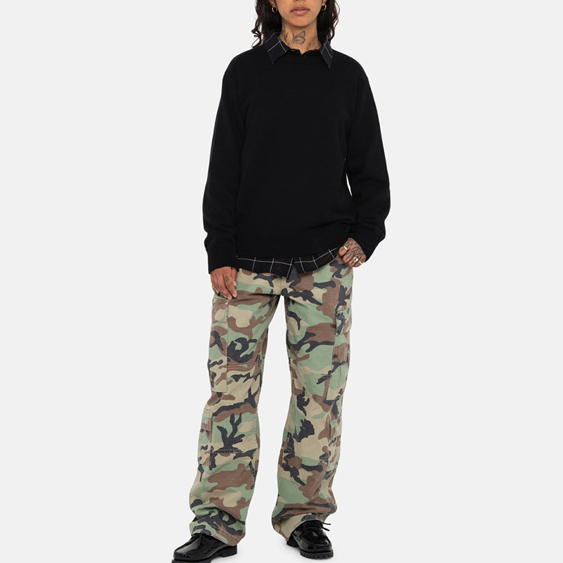 Stüssy Stussy FW23 Authentic Workgear Letter Knit Crewneck Sweater Unisex Vintage Style 117212 圖 6