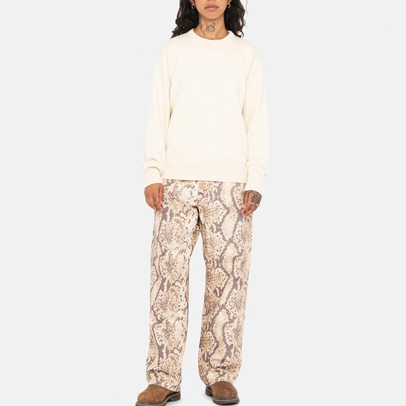 Stüssy Stussy FW23 Authentic Workgear Letter Knit Crewneck Sweater Unisex Vintage Style 117212 圖 9