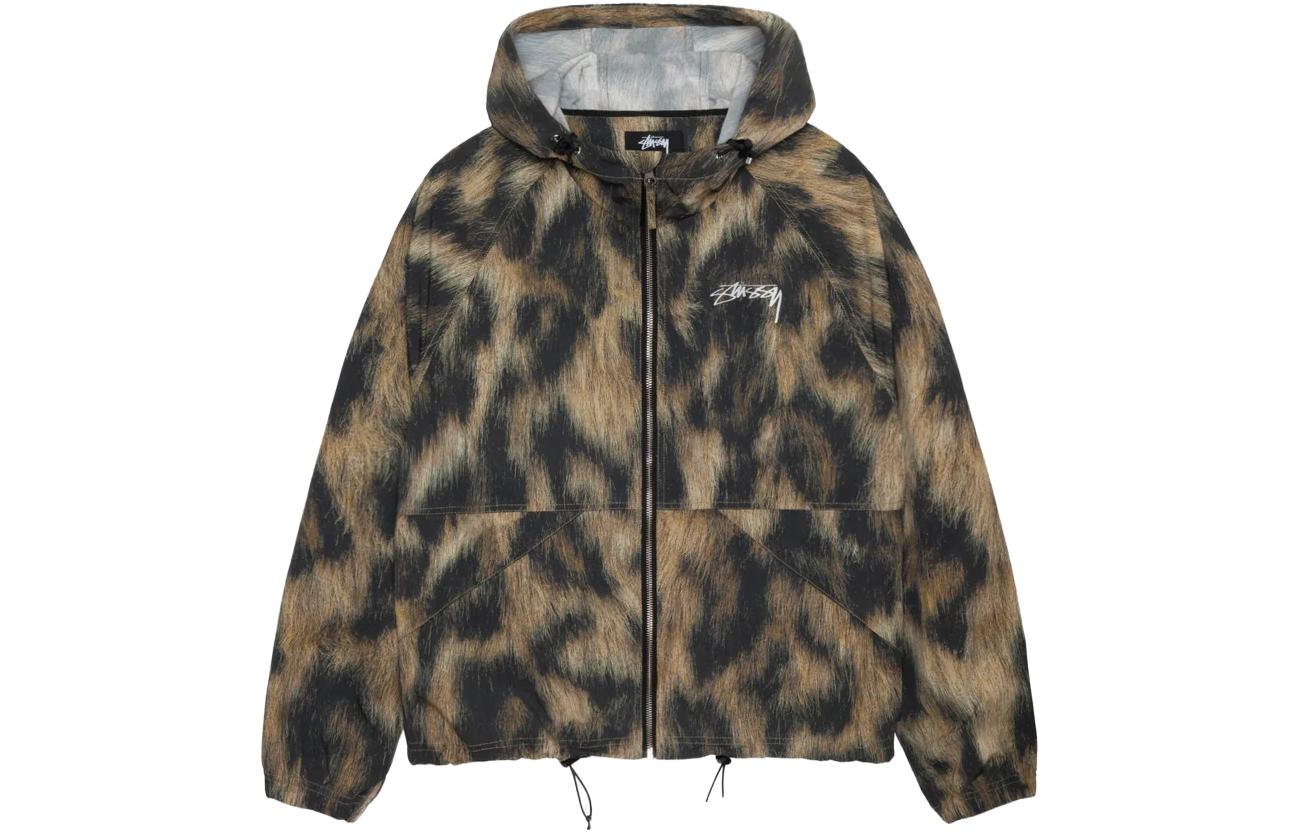 Stüssy Stussy FW23 Beach Shell Fur Print Nylon Softshell Retro Jacket Unisex 115724 圖 2