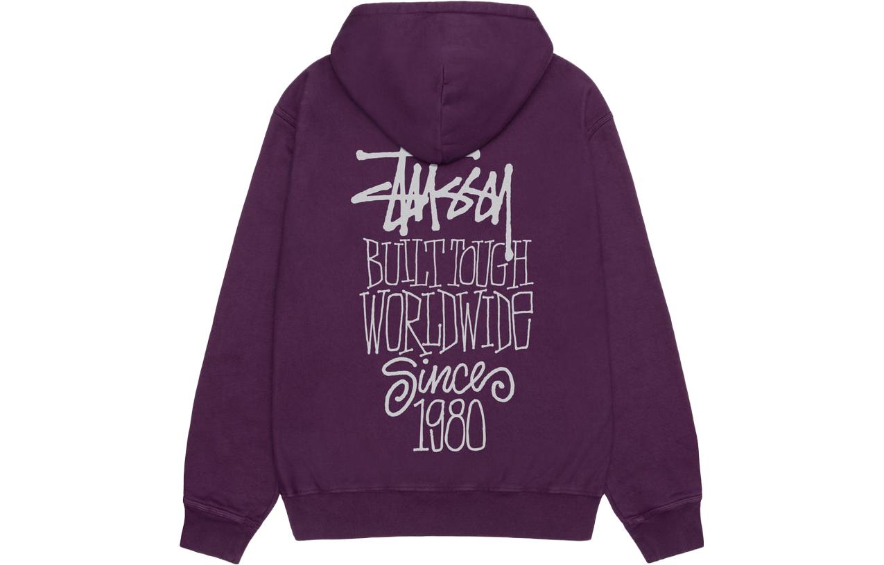 Stüssy Stussy FW23 Built Tough Pigment Dyed Hoodie Logo Lettering Unisex Retro Sweater. 1924994p 圖 6