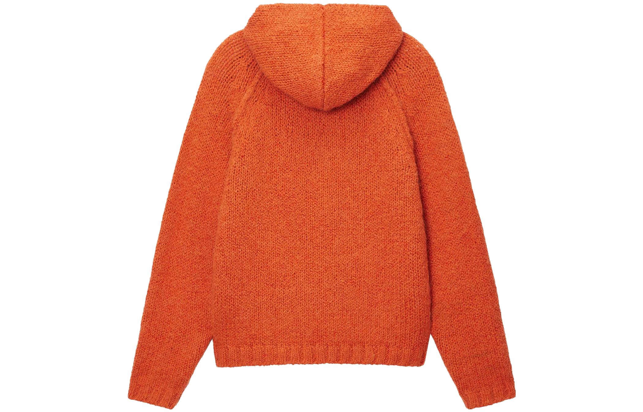 Lookbook Stüssy Stussy FW23 Chunky Knit Zip Hoodie Unisex Vintage American Style Sweater. 117200