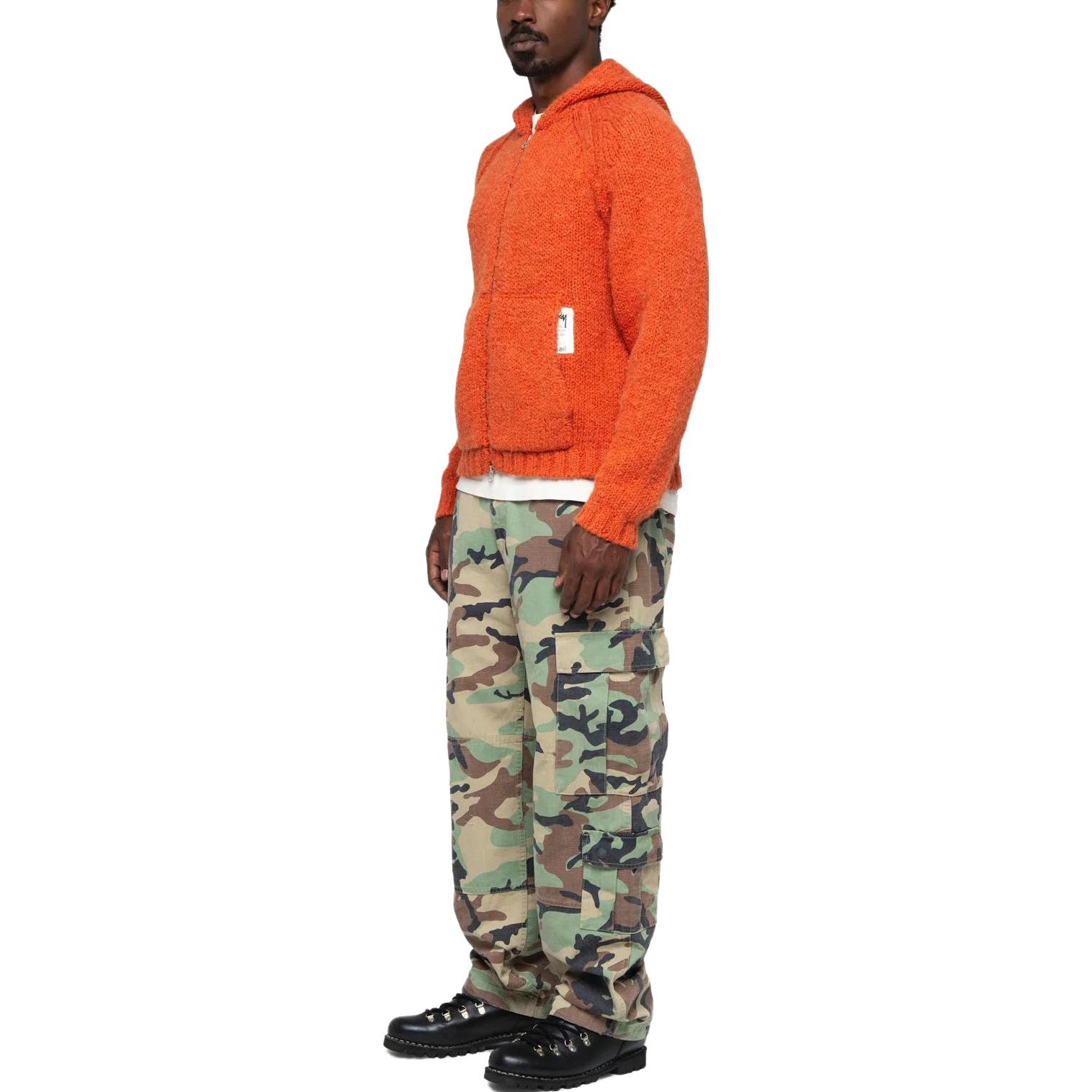 Purchase Stüssy Stussy FW23 Chunky Knit Zip Hoodie Unisex Vintage American Style Sweater. 117200