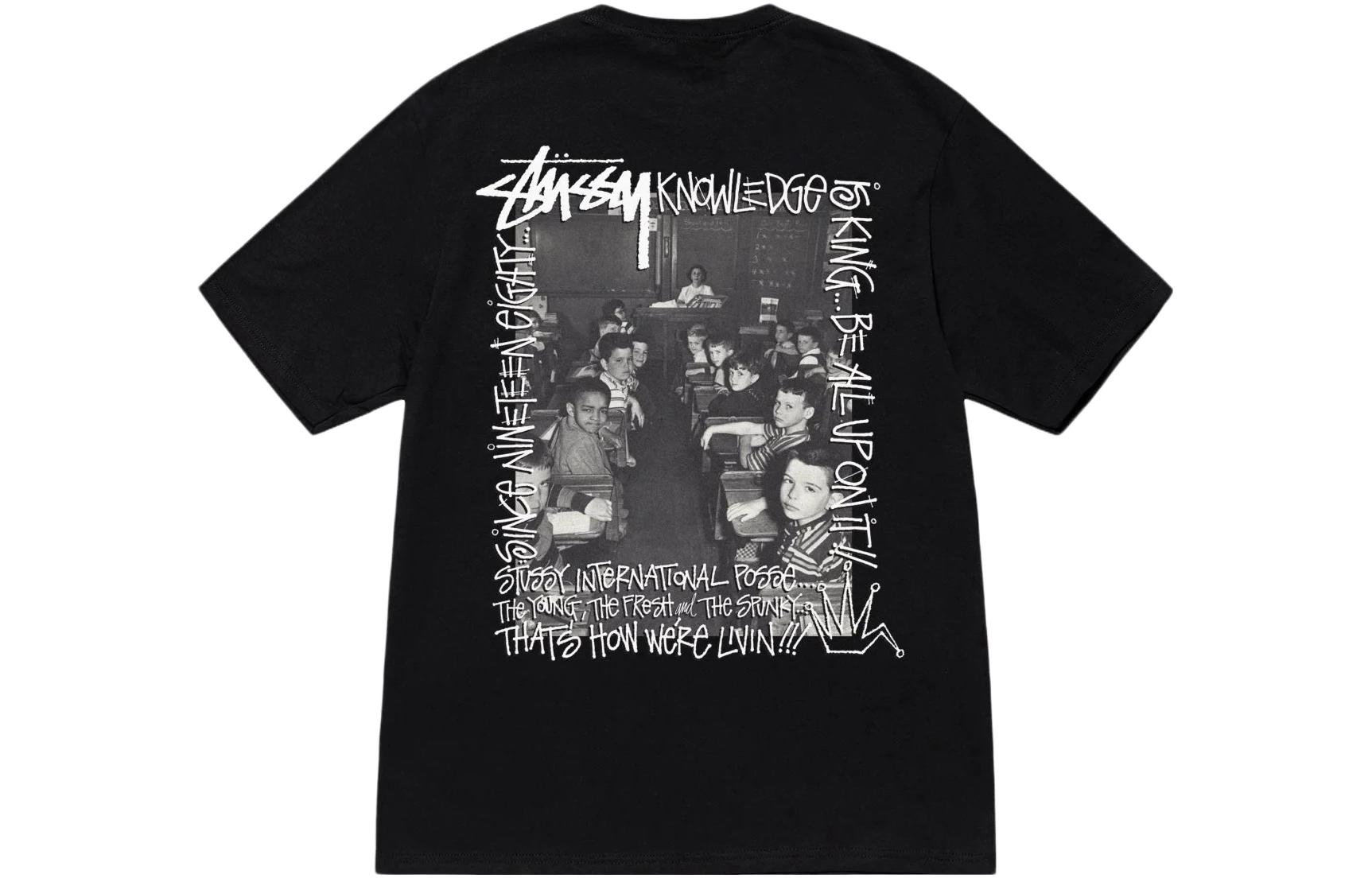 Stüssy Stussy FW23 Classroom Graphic Tee Unisex Short Sleeve Round Neck Shirt. 1904930