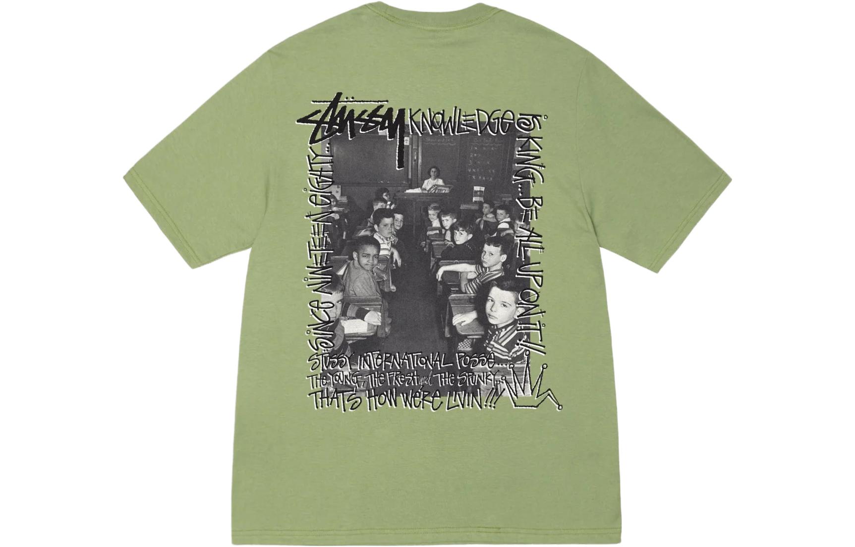 Stüssy Stussy FW23 Classroom Graphic Tee Unisex Short Sleeve Round Neck Shirt. 1904930 圖 2