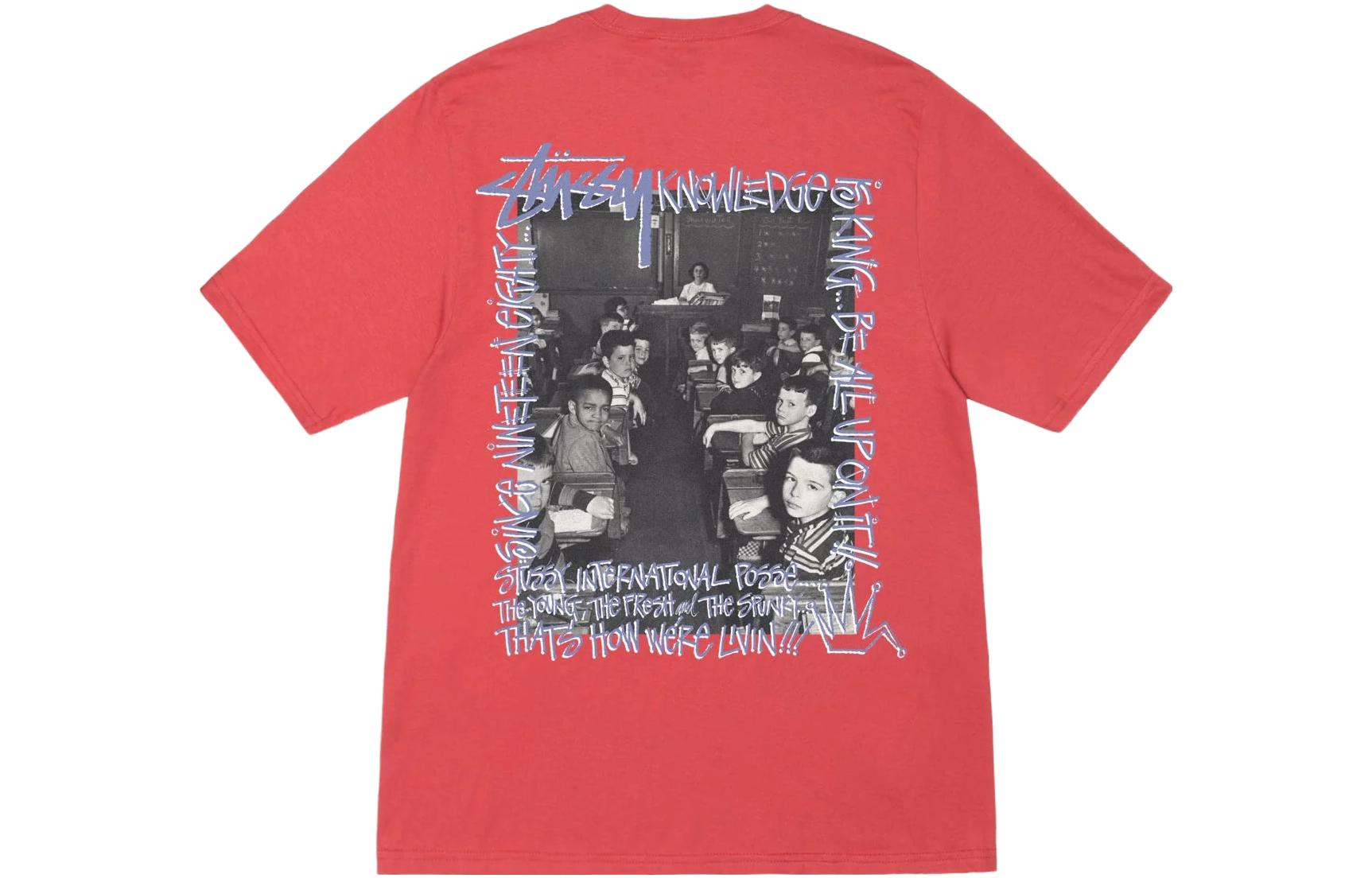 Stüssy Stussy FW23 Classroom Graphic Tee Unisex Short Sleeve Round Neck Shirt. 1904930 圖 8