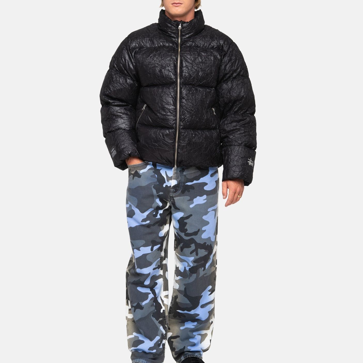Stüssy Stussy FW23 Crinkle Design Waterproof Retro Down Jacket Unisex. 115729 圖 9
