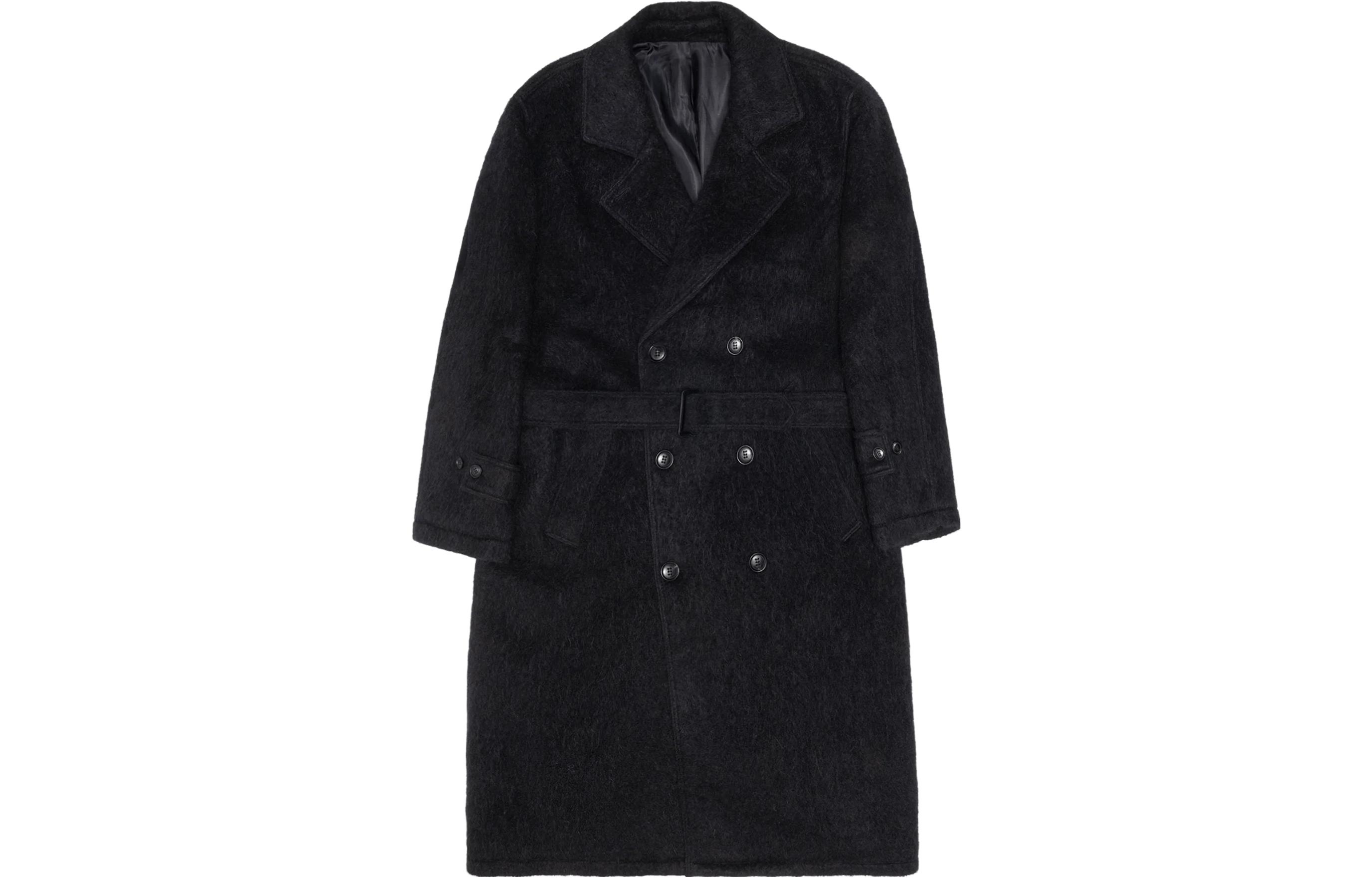 Stüssy Stussy FW23 Double-Breasted Coat with Small Logo Patch Unisex Retro Style. 115732 圖 7