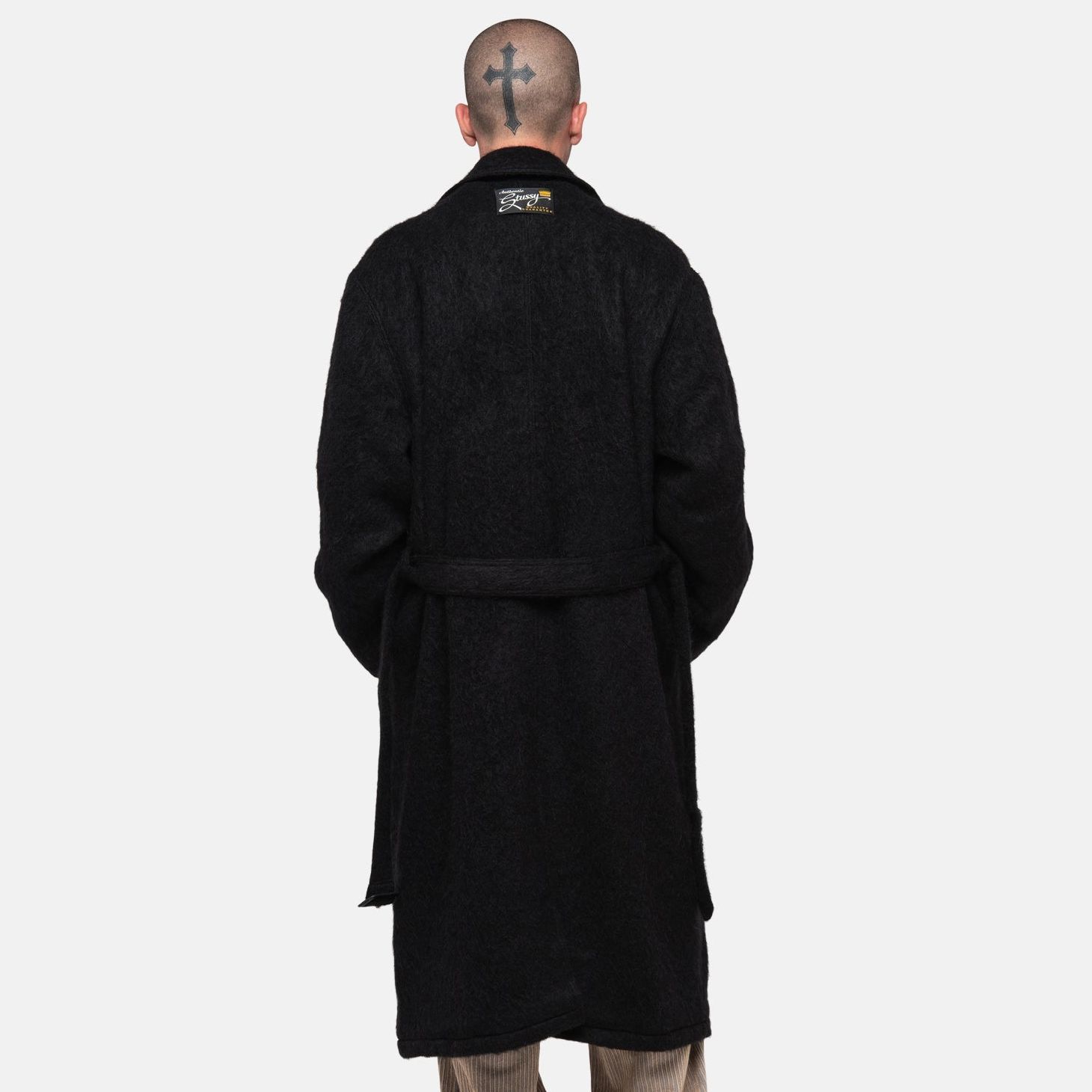 Stüssy Stussy FW23 Double-Breasted Coat with Small Logo Patch Unisex Retro Style. 115732 圖 10