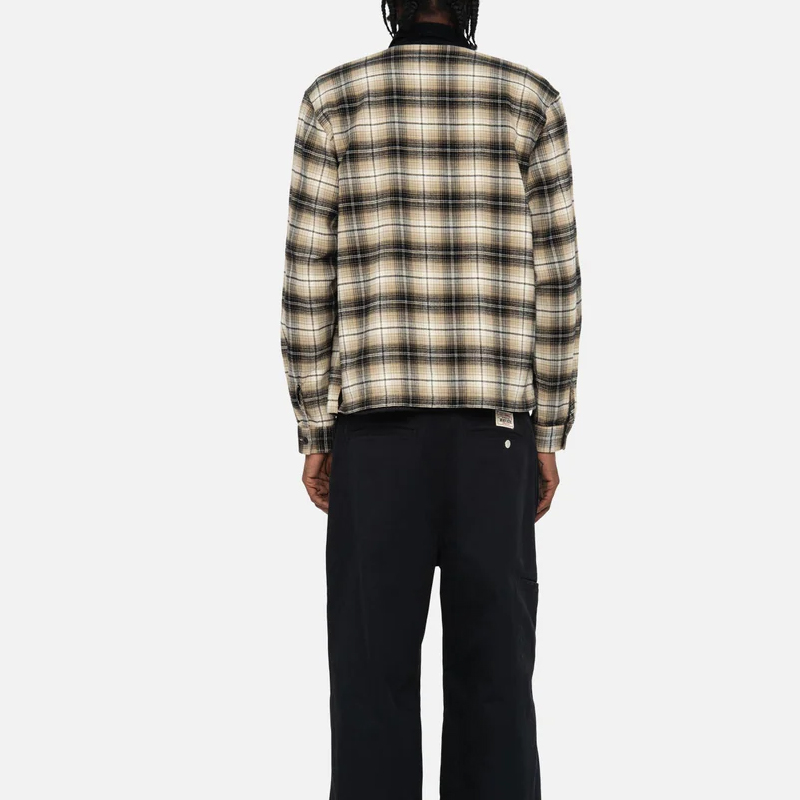 Stüssy Stussy FW23 Frank Plaid Corduroy Zip Shirt Retro Unisex Long Sleeve Top. 1110300 圖 5