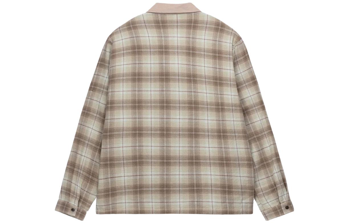 Stüssy Stussy FW23 Frank Plaid Corduroy Zip Shirt Retro Unisex Long Sleeve Top. 1110300 圖 8