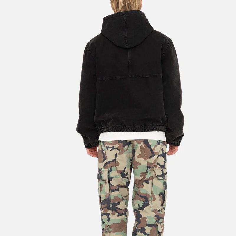 Purchase Stüssy Stussy FW23 Insulated Canvas Work Jacket Snake Print Zip Hooded Unisex. 115716