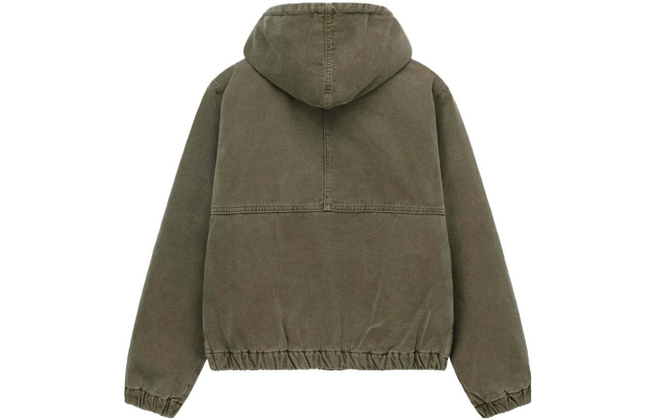 Cheap Stüssy Stussy FW23 Insulated Canvas Work Jacket Snake Print Zip Hooded Unisex. 115716