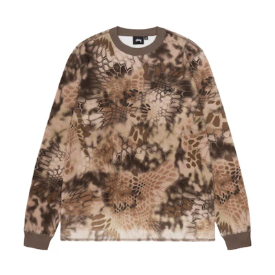 Stüssy Stussy FW23 Kryptek Camo Thermal Long Sleeve Retro Unisex Tee. 1140314
