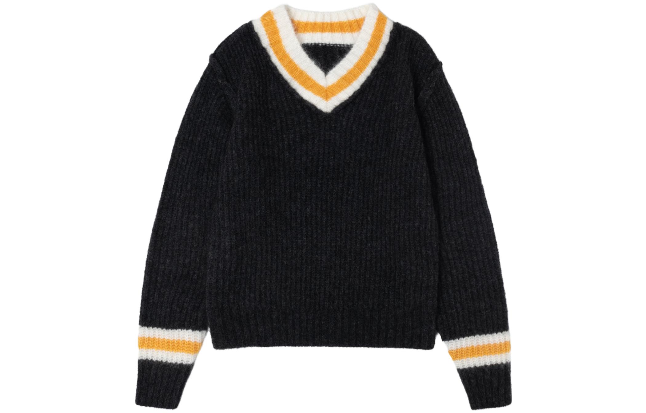 Stüssy Stussy FW23 Mohair V-Neck Tennis Sweater Retro Unisex Knitwear. 117142 圖 2