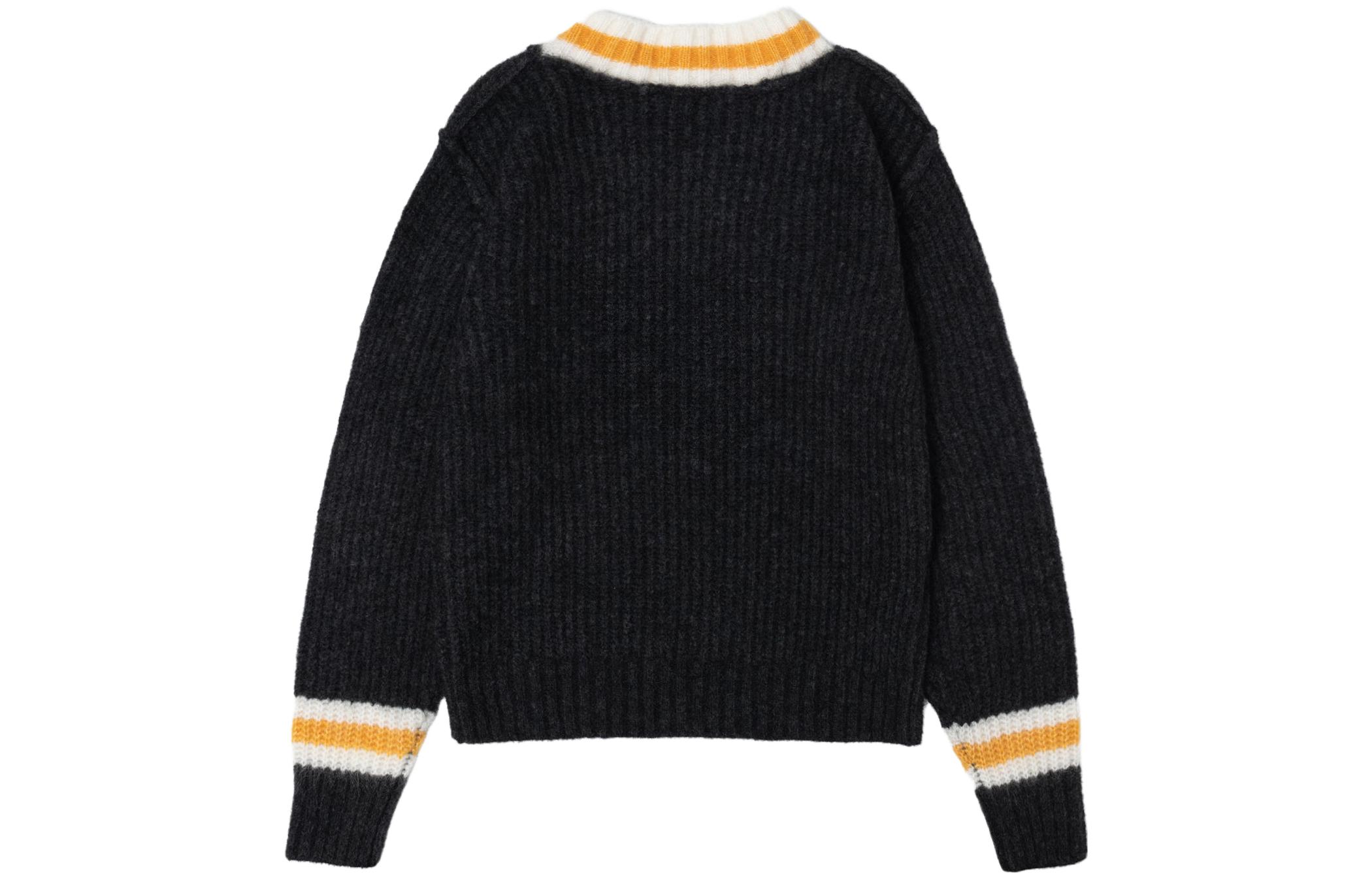 Stüssy Stussy FW23 Mohair V-Neck Tennis Sweater Retro Unisex Knitwear. 117142 圖 3